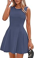PRETTYGARDEN Women's Sleeveless A-Line Short Cocktail Dress - Elegant Summer Party, Work, Graduation & Casual Mini Dress