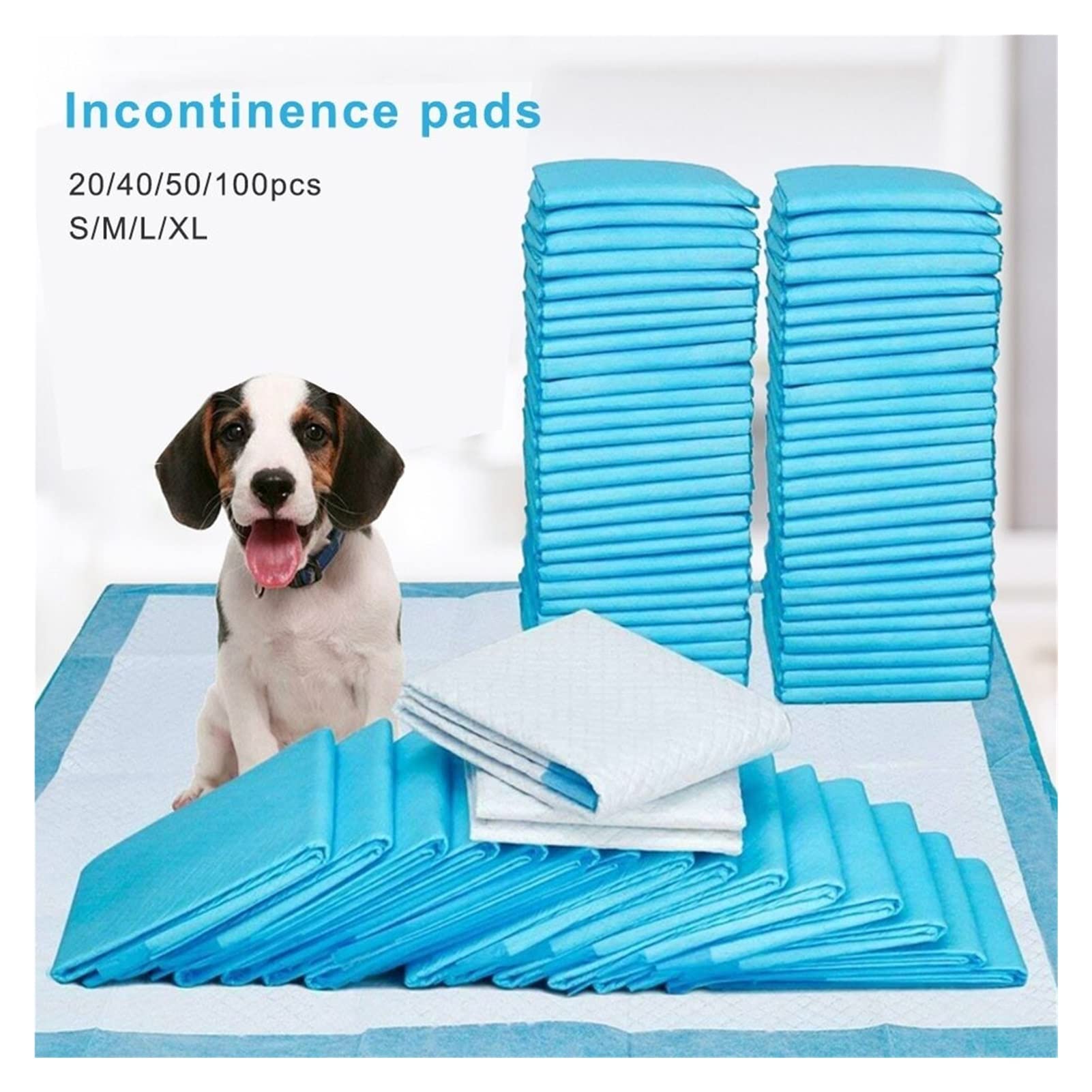 ZZSRJ 20/014/50/100 Piezas Pañal desechable Pañal de Perros Espesado Absorbente Pájaro Pájaro Perrito Cat Cat Formar Pañal Pad (Color : Pad, tamaño : 20PCS with 60x90 cm)