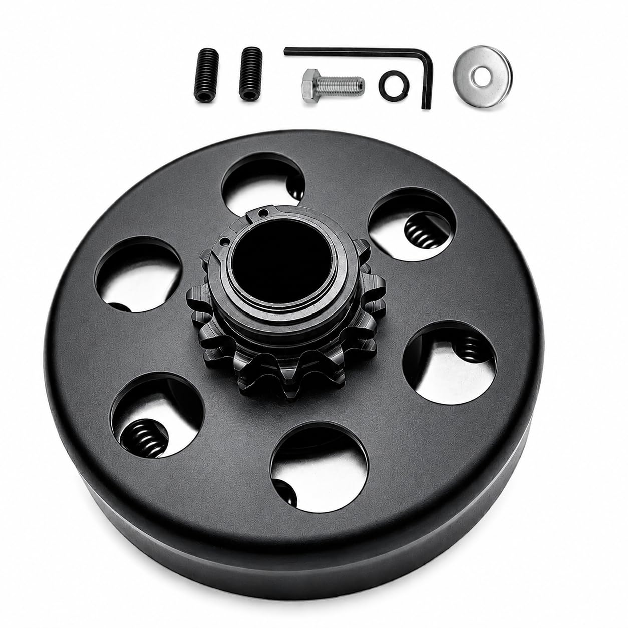 Centrifugal Clutch 3/4" Bore 12 Tooth for #35 Chain, Perfect for Predator 212, Honda GC GX Engines and Most 2-6.5HP Small Engines. Fit for MiniBike, Go Kart, Lawnmower, Included Bolt and Washer Kit.