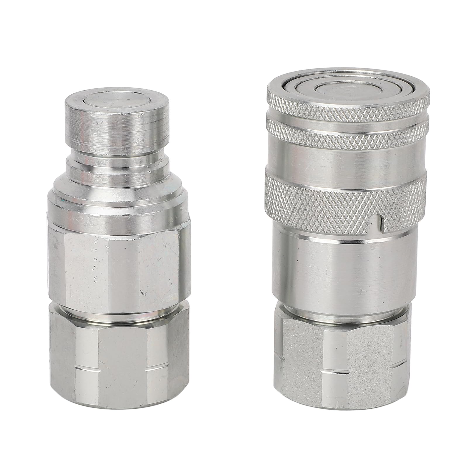 1/2 NPT Hydraulic Coupling, Skip Steer Loader Attachment, Flat Face Quick Connect Fittings