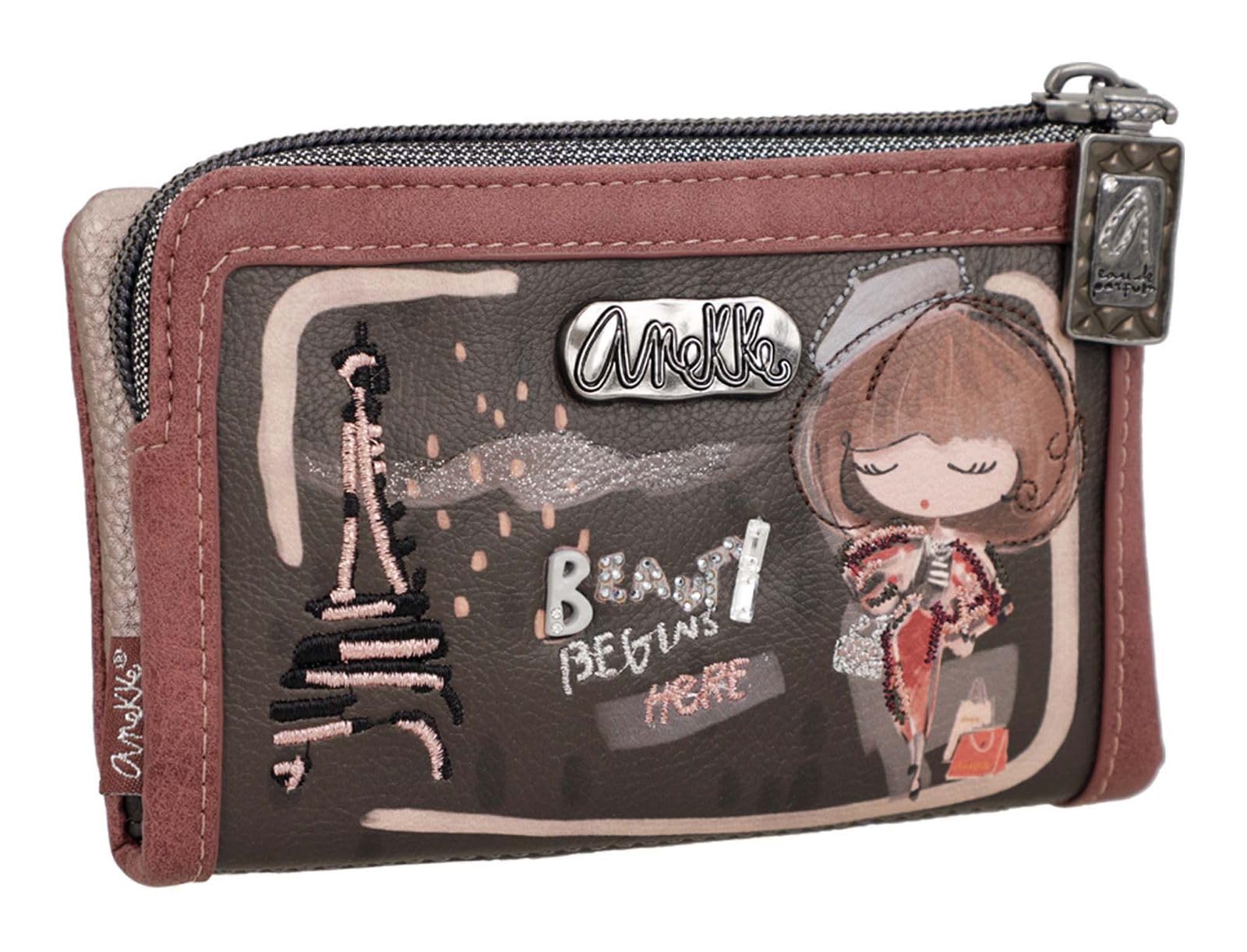 Anekke Geldbörse Mademoiselle Flexible RFID Wallet Multicolor braun