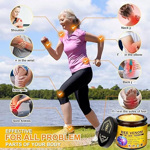 Miniatura 4 de Crema para articulaciones y huesos de veneno de abeja, crema de alivio de articulaciones de veneno de abeja, cuidado de las articulaciones para