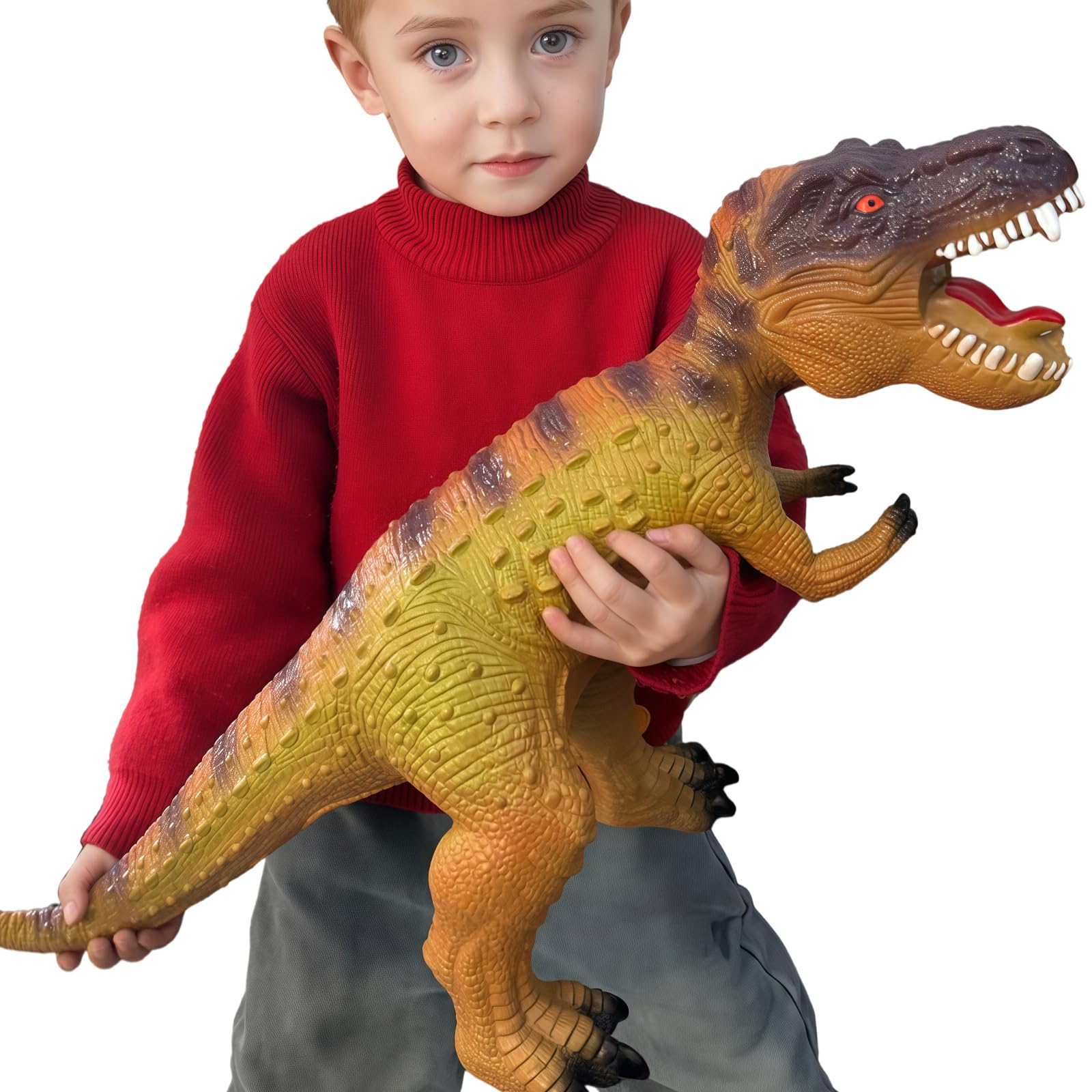 Gzsbaby Big Dinosaur Toys for Toddlers-28 inches Tyrannosaurus Rex Dinosaur Figures, Jumbo Realistic Dinosaur Toys for Boys Girls Gift, Kids Ages 1 2 3 4 5 6 7 8 (Green)