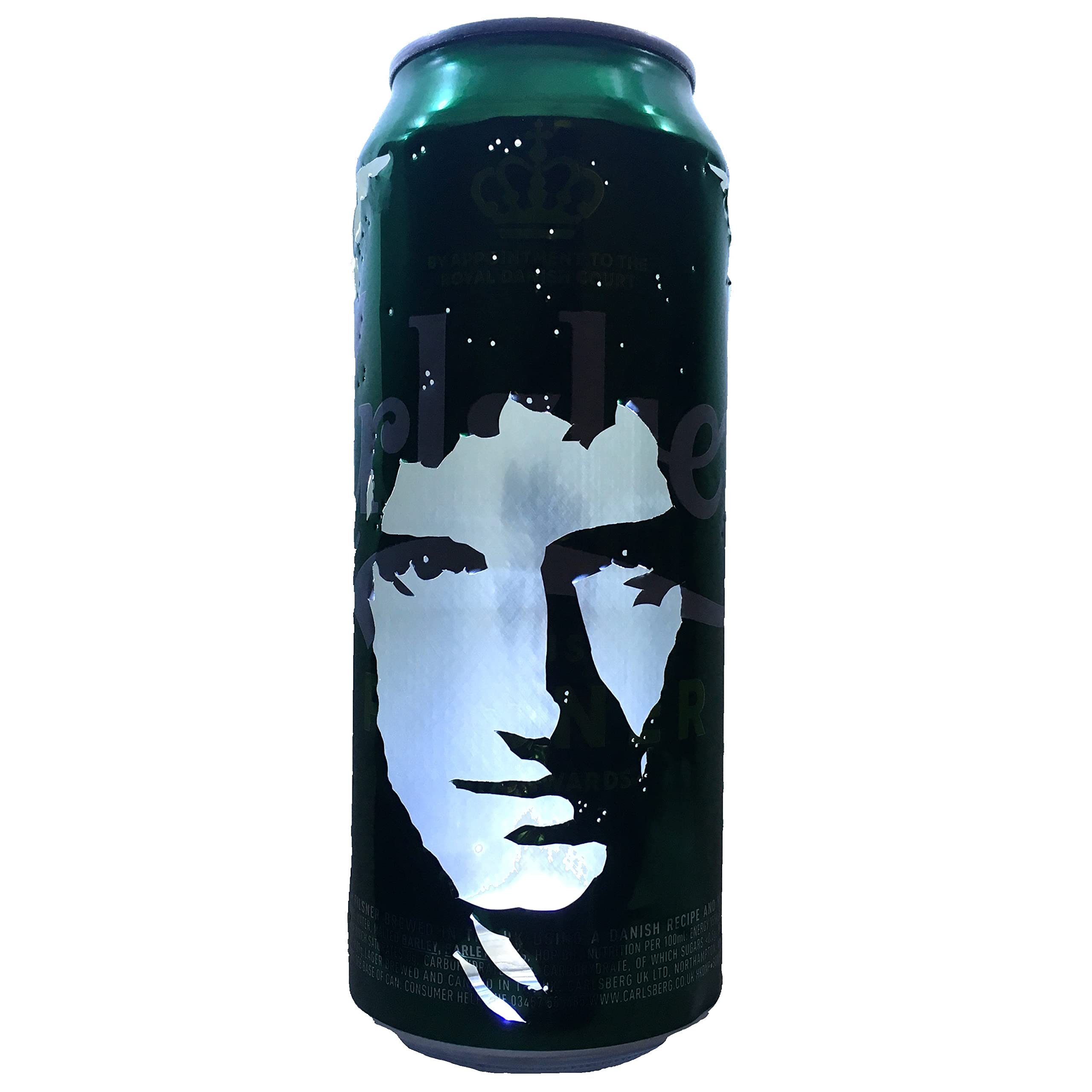 Brian May Beer Can Lantern! Queen Pop Art Candle Lamp - Unique Gift!