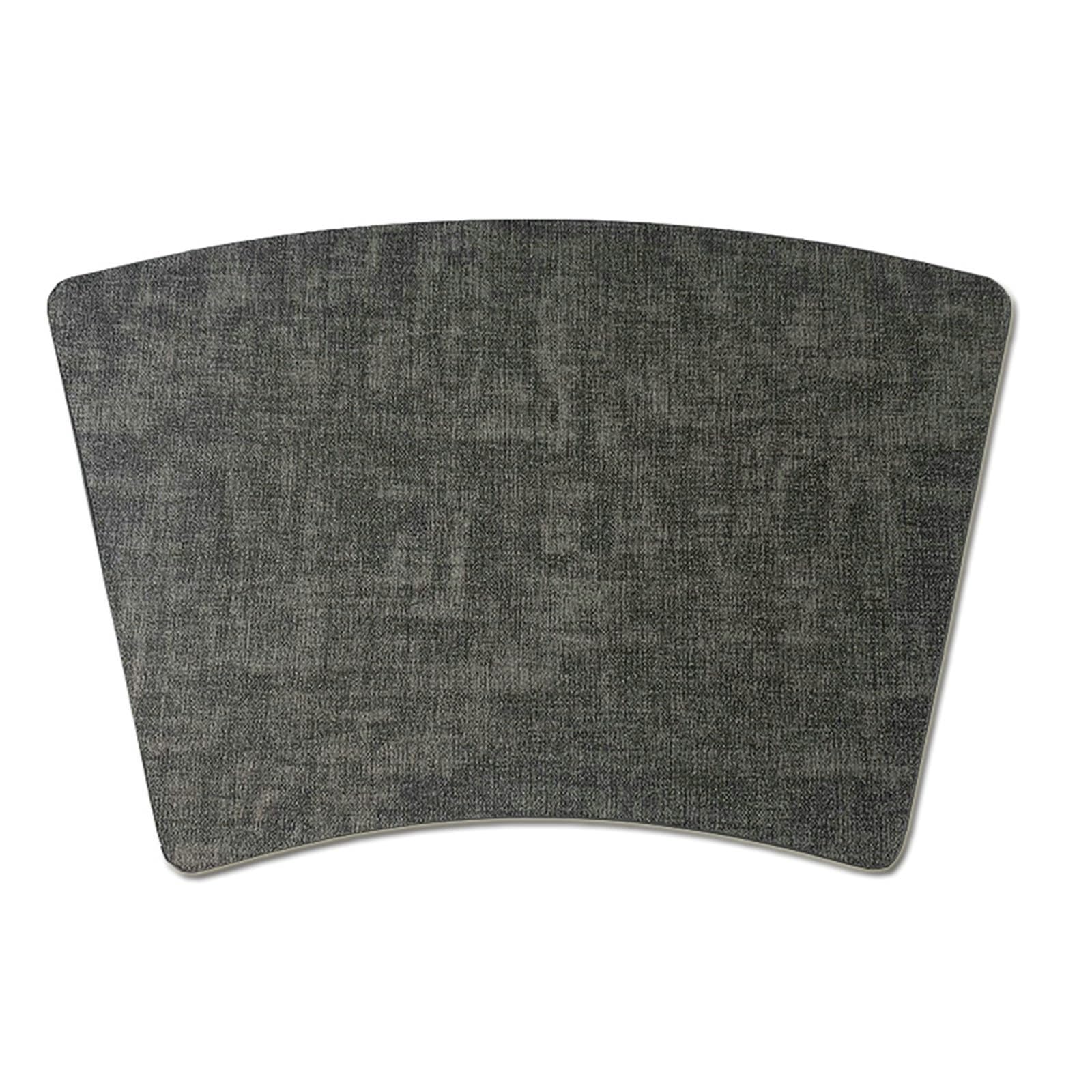 AMDXD Juego de manteles individuales modernos, 10 unidades, piel sintética, monocolor, lavable, mantel individual cuadrado para el hogar, restaurante, gris oscuro, 30 x 34 x 48 cm