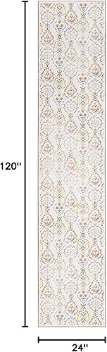 Miniatura 336 de Phantoscope Vintage Collection - Alfombra de área de 8 x 10 pies, alfombra grande para sala de estar, lavable, bohemio, antideslizante