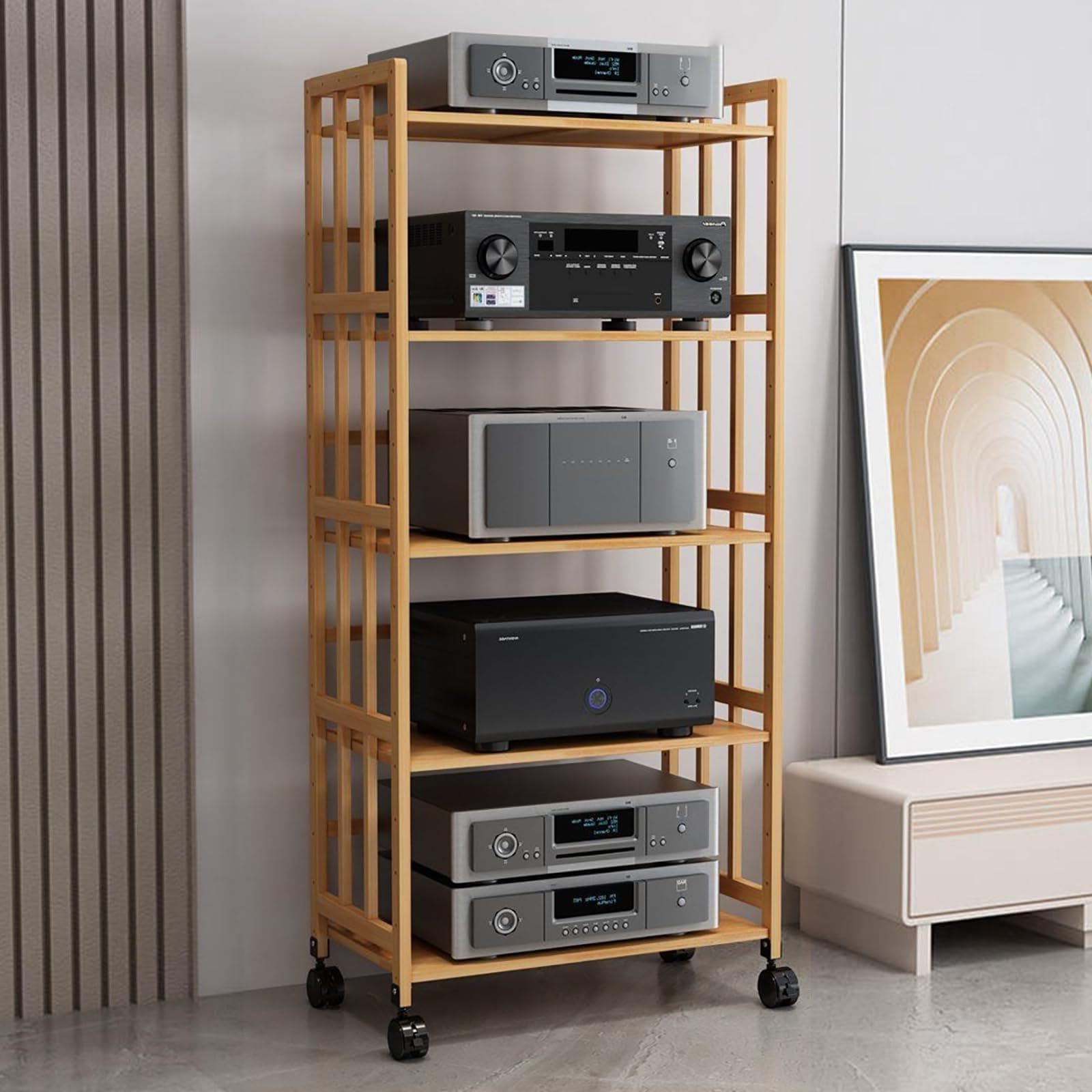 Meuble rack pour lecteur CD et home cinéma parfait au bureau comme au salon moderne