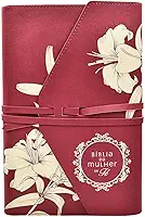Bíblia da Mulher de Fé, NVI, Couro Soft, Lírios do Campo