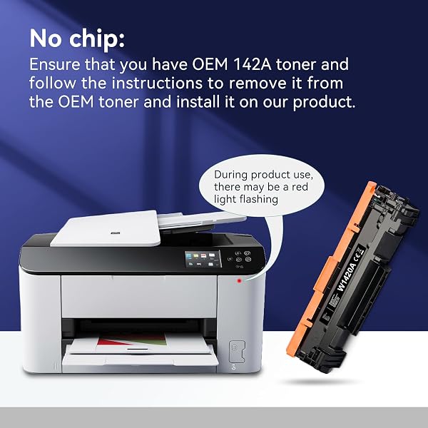 ZIPRINT 142A Toner di ricambio per HP142A W1420A 142X W1420X per Toner HP Laserjet M140we per TonerHP Laserjet M110we M110w MFP M140w M139we M139w (1 Nero,Nessun Chip) - 2