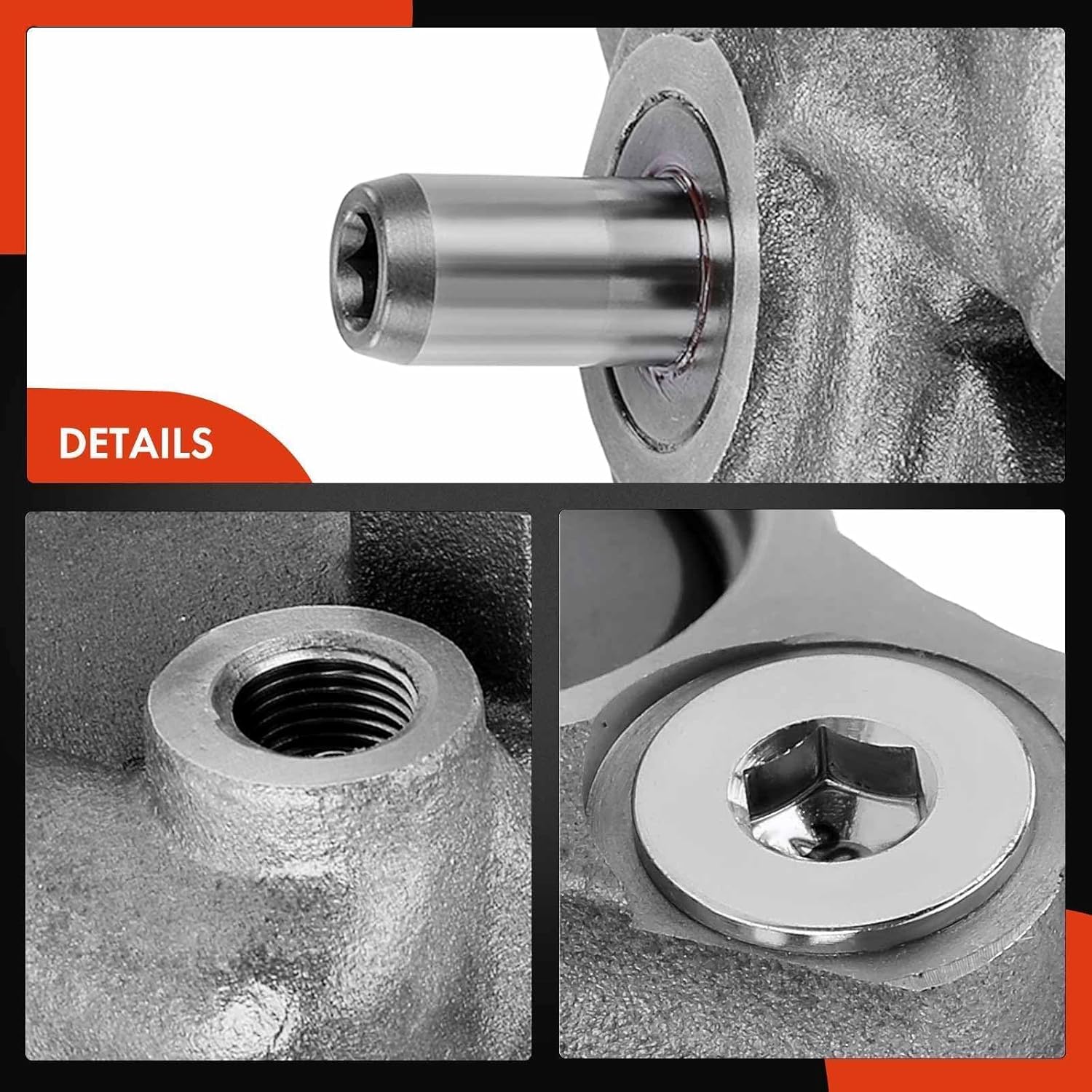 A-Premium Power Steering Pump Compatible with Ford Courier 2001-2003, Ford Ka 2001-2004, L4 1.6L, Replace # XS6C3A674LB, M8S453A674AB