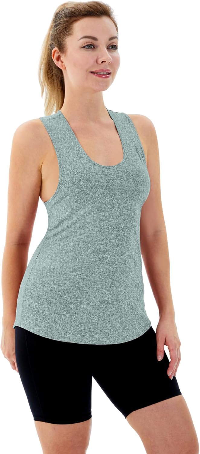 5 Pack Women's Racerback Tank Tops Workout Athletic Running Yoga Tanks Sleeveless Workout Tops Sports Gym Shirts - Image 5