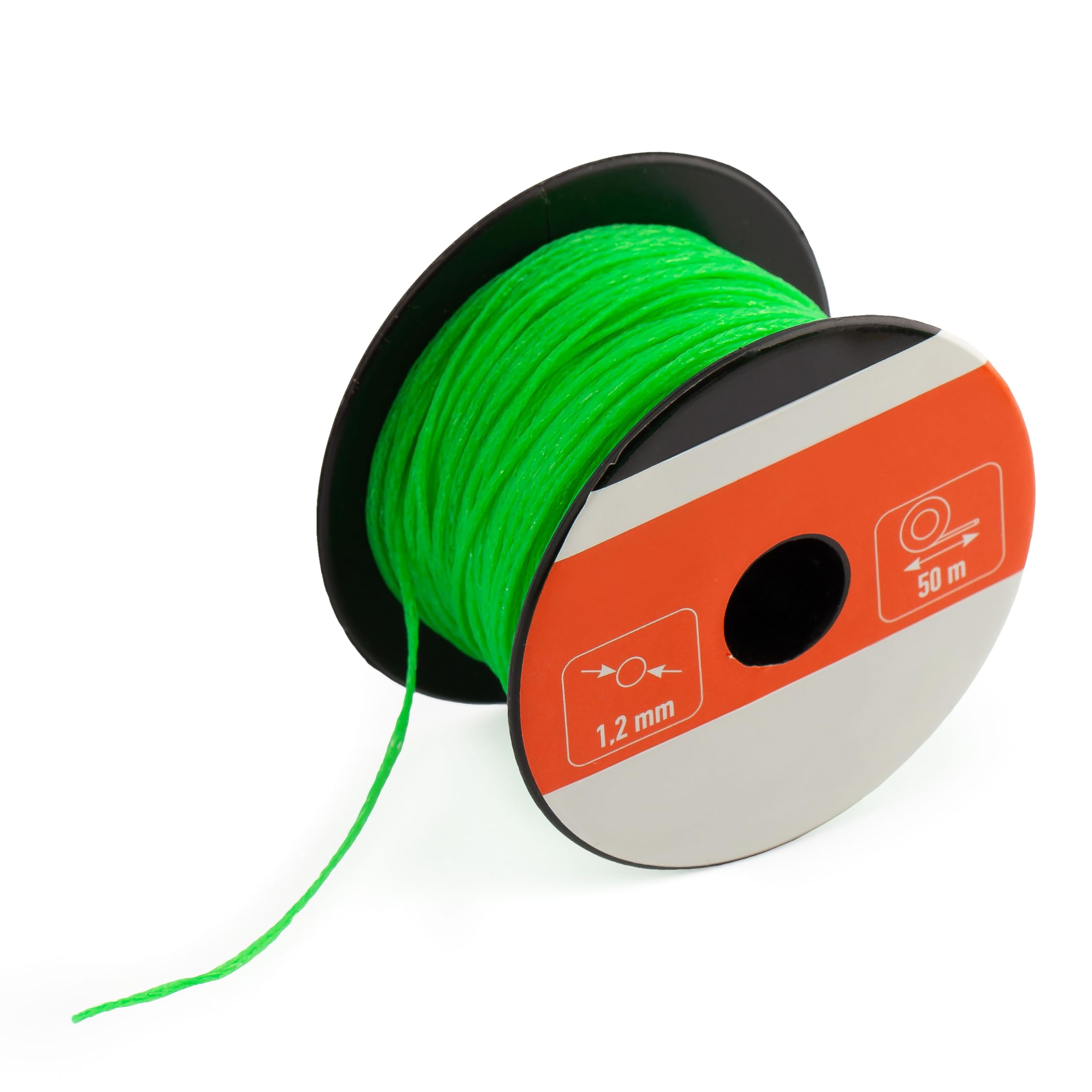 MIVOS Wall rope, Masonry cord 50 m, thickness 1,2 mm, Levelling cord in green, Construction cord, Lead line, Durable - Image 3