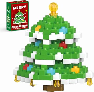 Christmas Tree Building Blocks Set Compatible with Lego Advent Calendar 2026 Stacking New Toys Holiday Present Box New Year Xmas Gifts for Kids for Boys & Girls and Adults