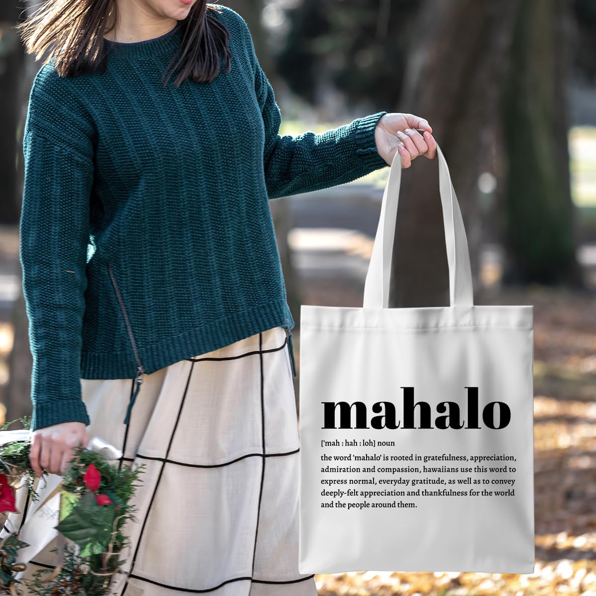 ZHAMEN Aroha Kainga Whānau Aotearoa Aloha Mahalo Ohana Ahuihou Ubuntu Sawubona Definition Zulu Maori Hawaiian Tote Bag