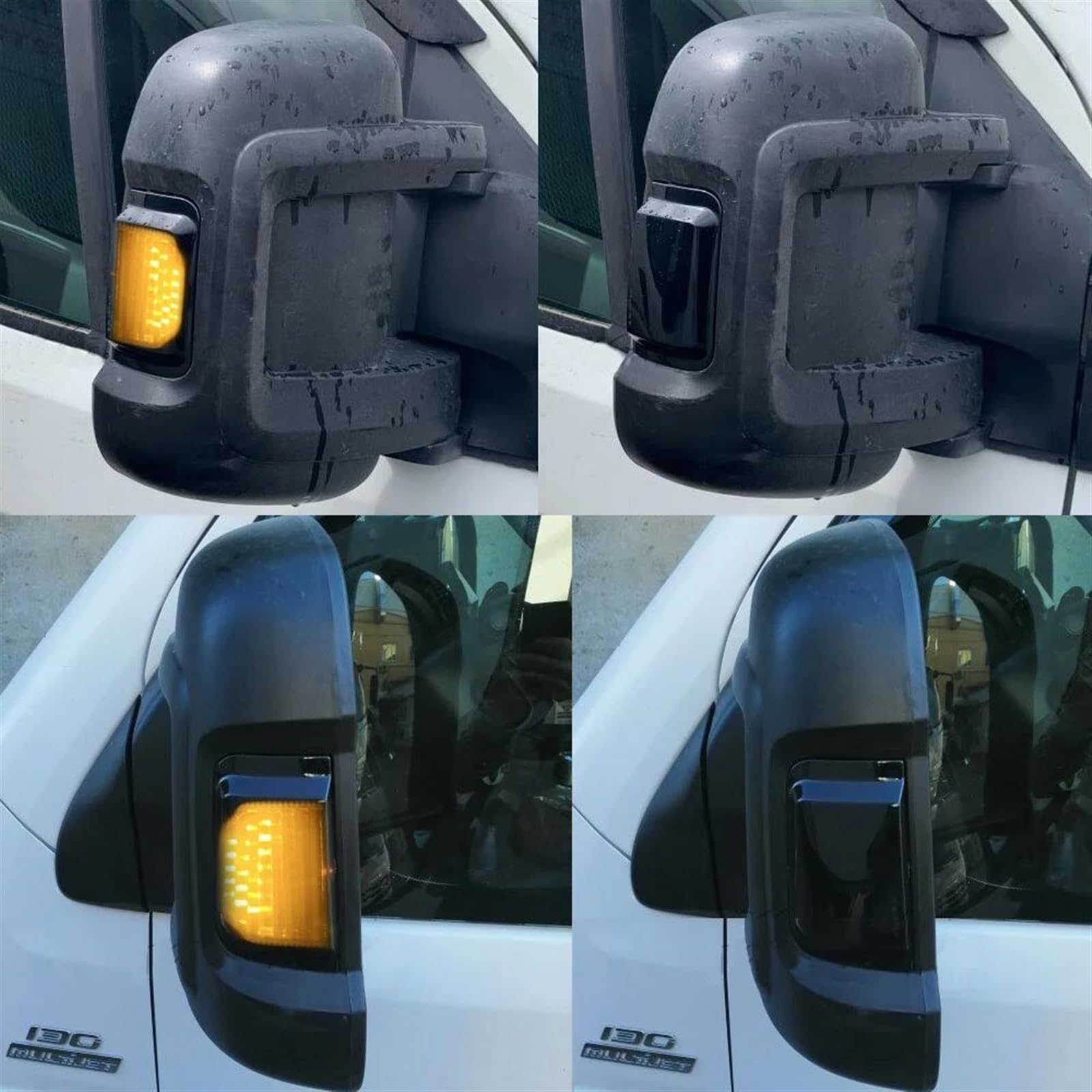 Luci Indicatore Direzione Compatibile con Fiat per Ducato 2006-2019 La Lampada per Specchietto Retrovisore Laterale Impermeabile 12V Funziona Come Indicatore di Direzione Ambrato 71748253