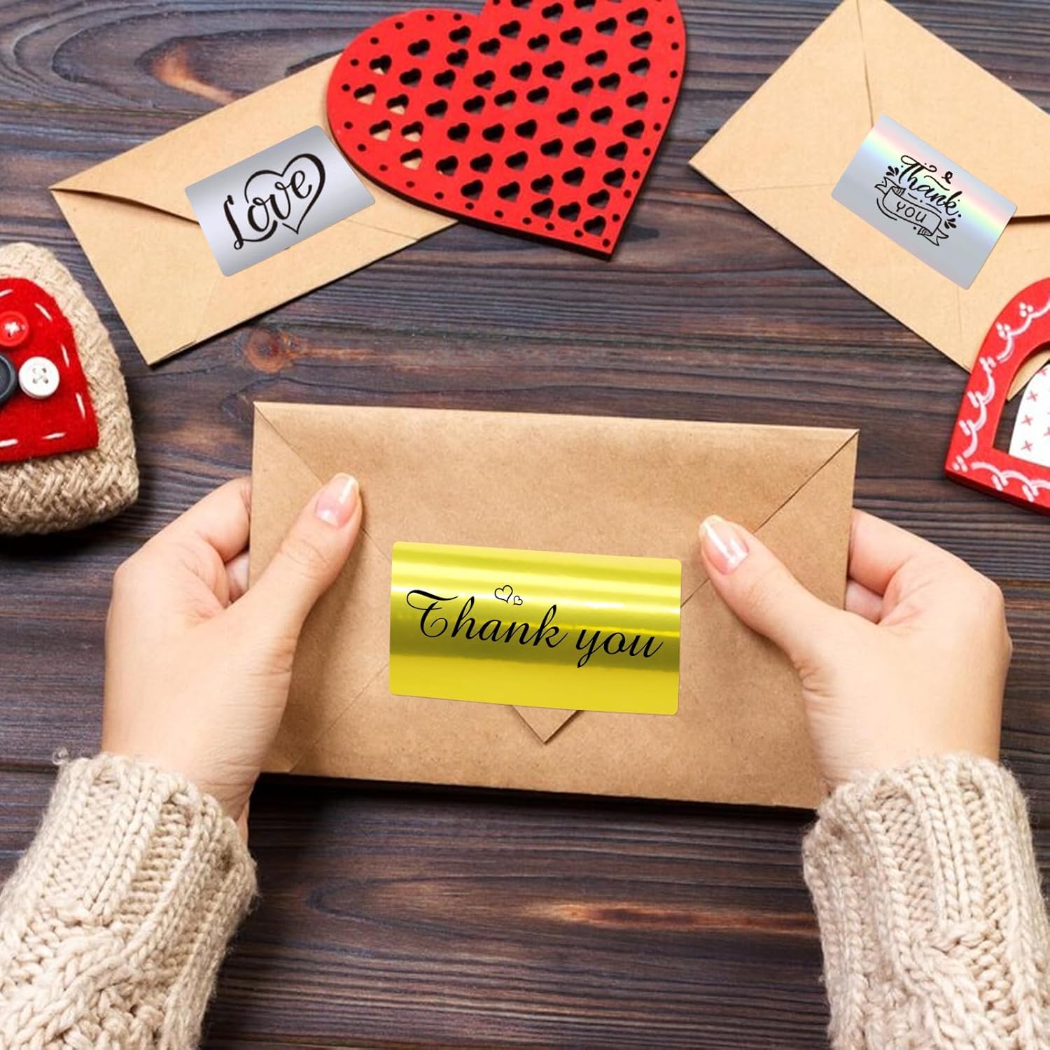 1" x 2" Silver Thermal Label Stickers,Waterproof Thermal Printer Sticker Labels for Gift Wrapping, Self-Adhesive Name Price Tag DIY Custom Logo Design (500 pcs,Silver) - Image 6