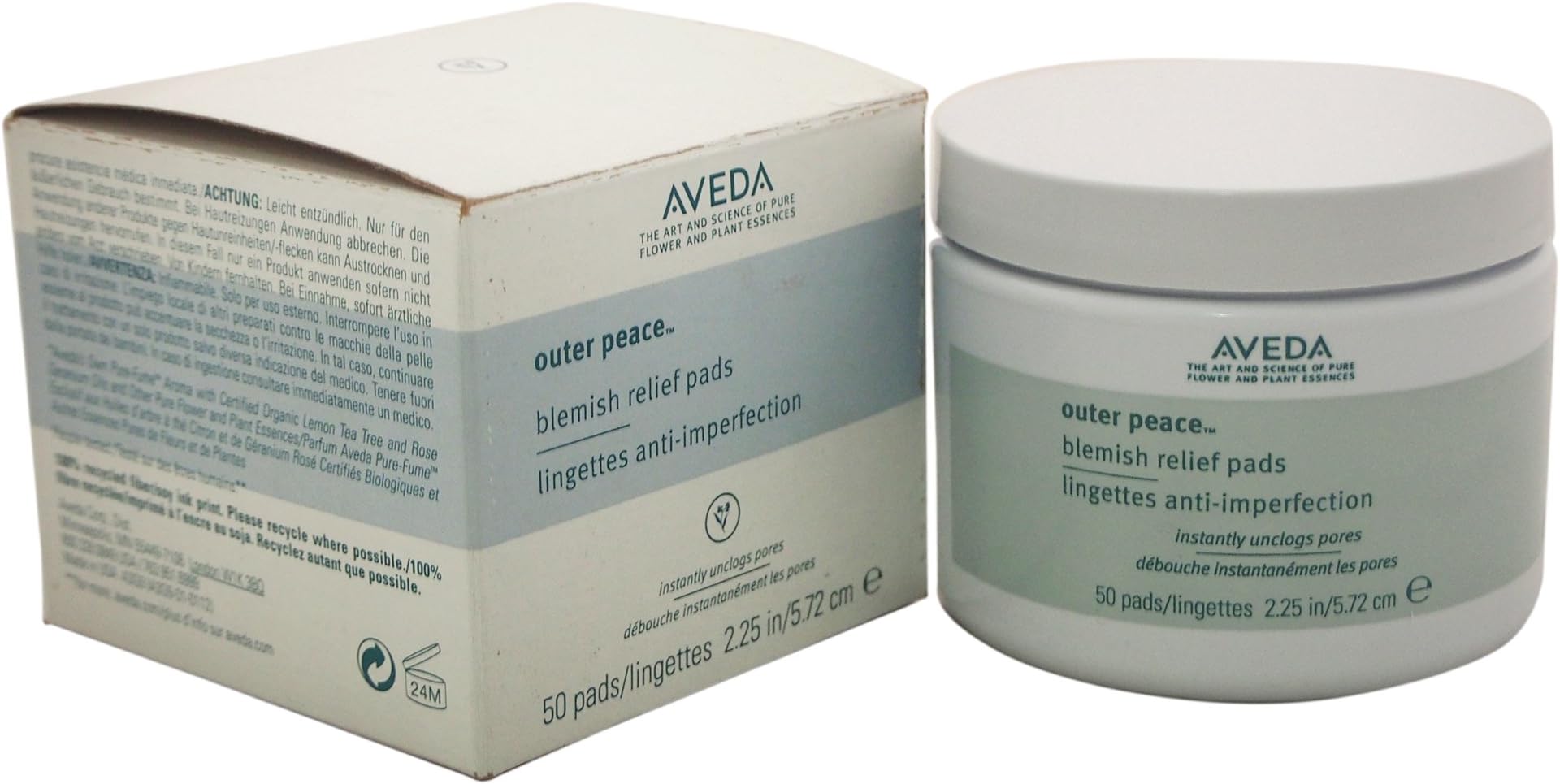 AvedaOuter Peace Blemish Relief Pads, 50 Count
