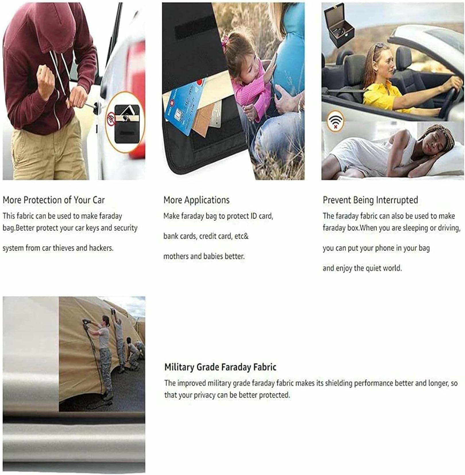 Military Grade Faraday Fabric Shielding Self Adhesive Wallpaper for Isolation DIY Electromagnetic Shielding Solution