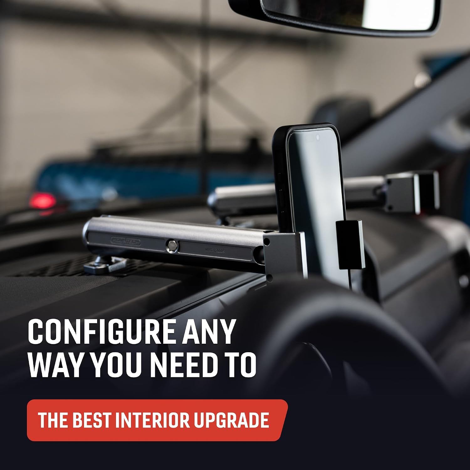 BuiltRight Industries Dash Mount – Compatible with 2019-2023 Silverado & Sierra – Secure Device Mounting for Phones, GPS & Accessories, No-Drill Installation
