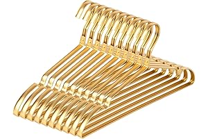 Strong Matte Gold Aluminum Hangers: Elevate Your Wardrobe