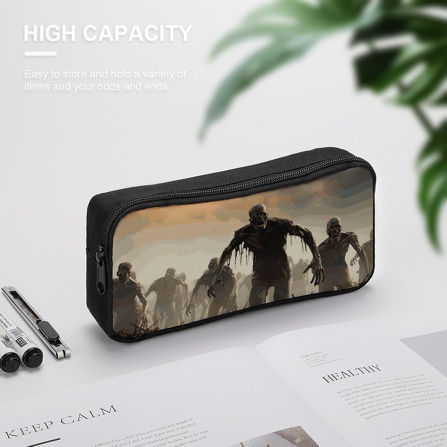 Many Zombie Pencil Case Large Capacity Pencil Pouch image 4