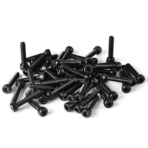 Miniatura 6 de Tornillos de cabeza hexagonal M4-0.028 x 0.787 in, acero de aleación de grado 12.9, unidad de enchufe Allen, acabado de óxido negro, máquina métrica