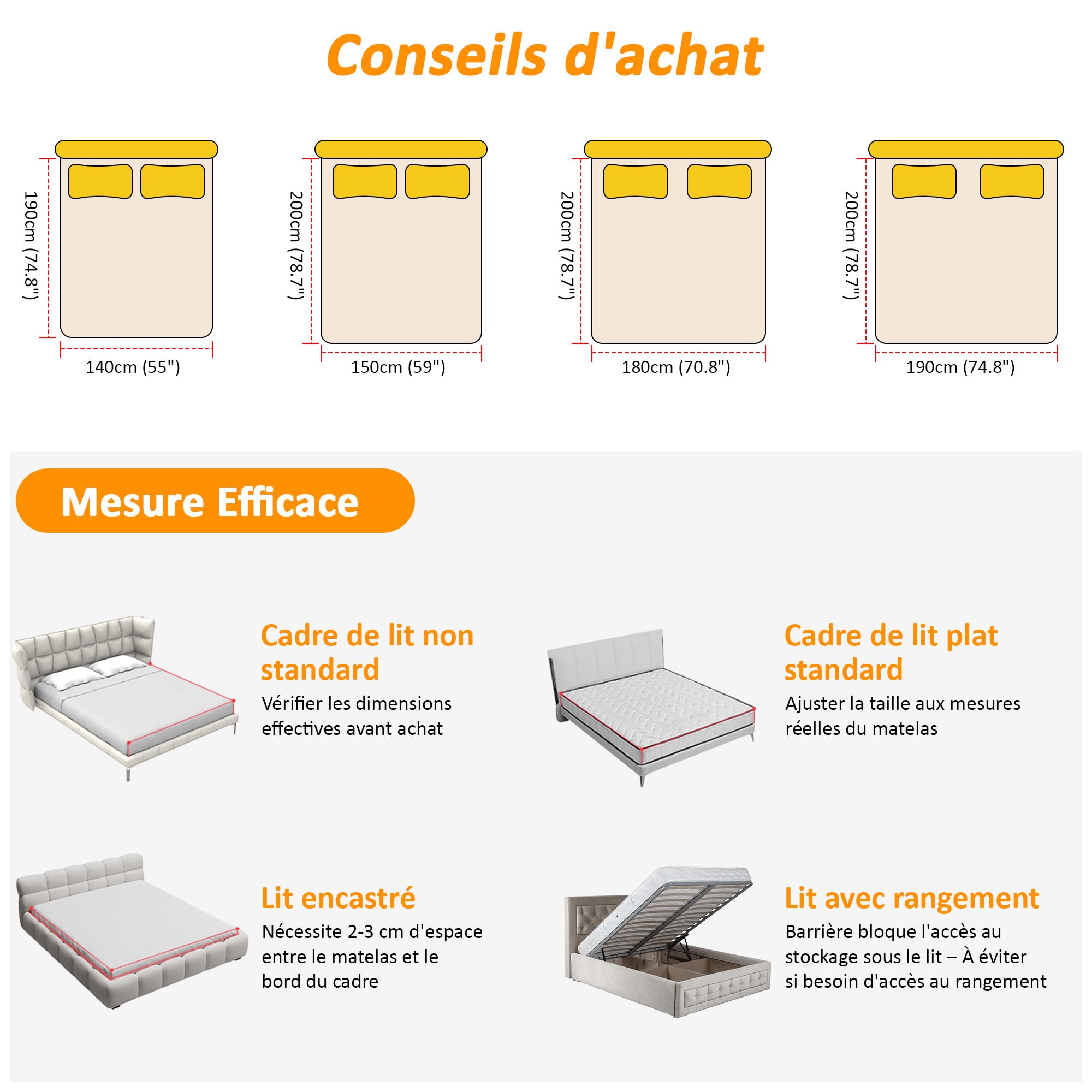 Barrière de lit enfant pliable 140cm sécurité avec élévation verticale double verrouillage