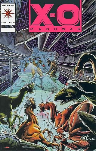 X-O Manowar #15A VF/NM ; Valiant comic book | Pink Logo Variant