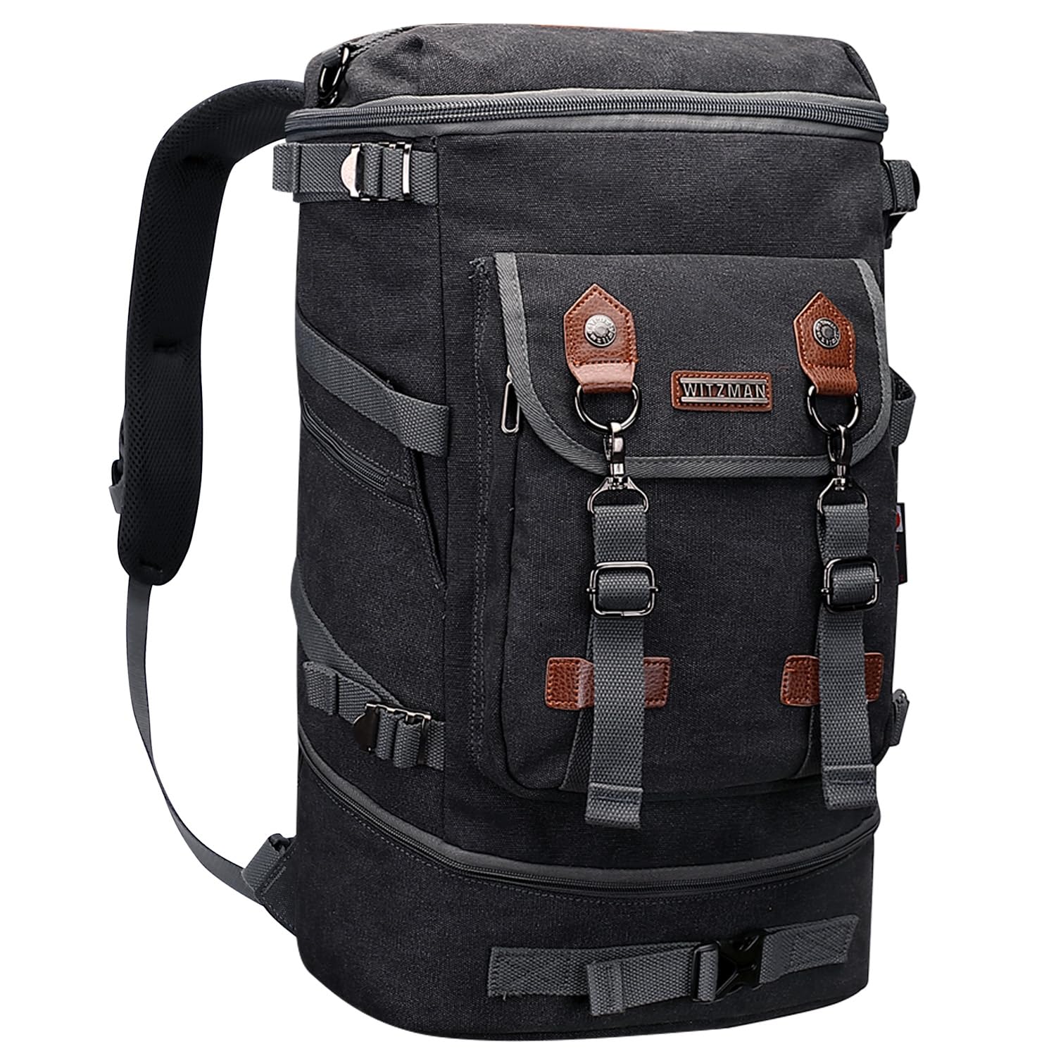 Travel Backpack for Men Canvas Backpack Large Convertible Carry on Luggage Rucksack-image-6