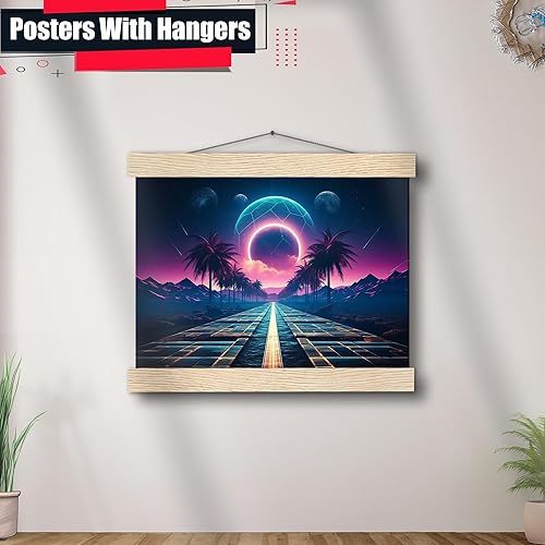 Miniatura 3 de Unique Synthwave Style Retro Art, 80s style art, framed poster print, guest room art, cool living room art, Print On poster, poster Prints