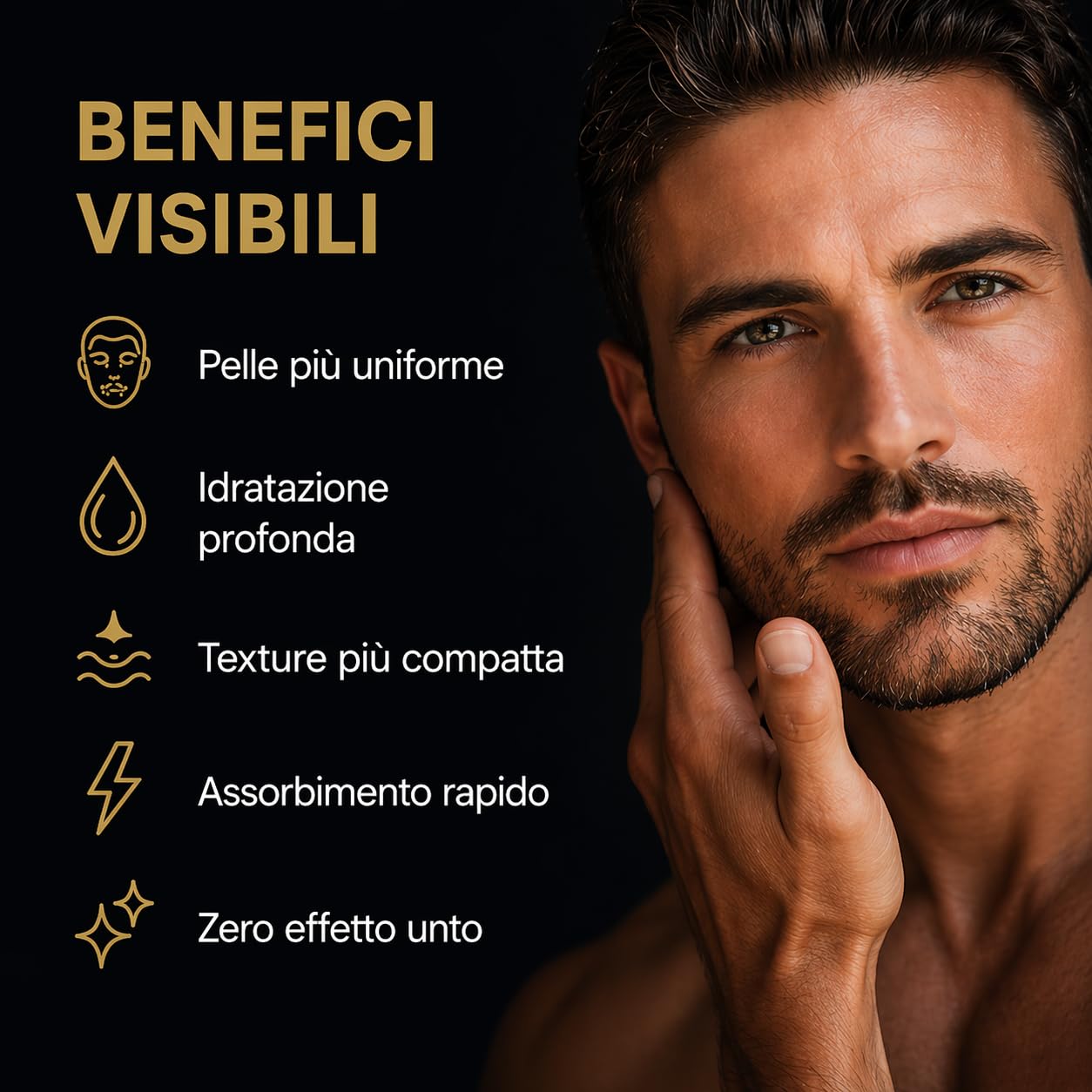Alfarium Kit Skincare Uomo | Detergente Viso + Crema Idratante Uomo per Pelle Grassa e Mista | Con Acido Ialuronico e Vitamine A B5 C E | Routine Completa Made in Italy