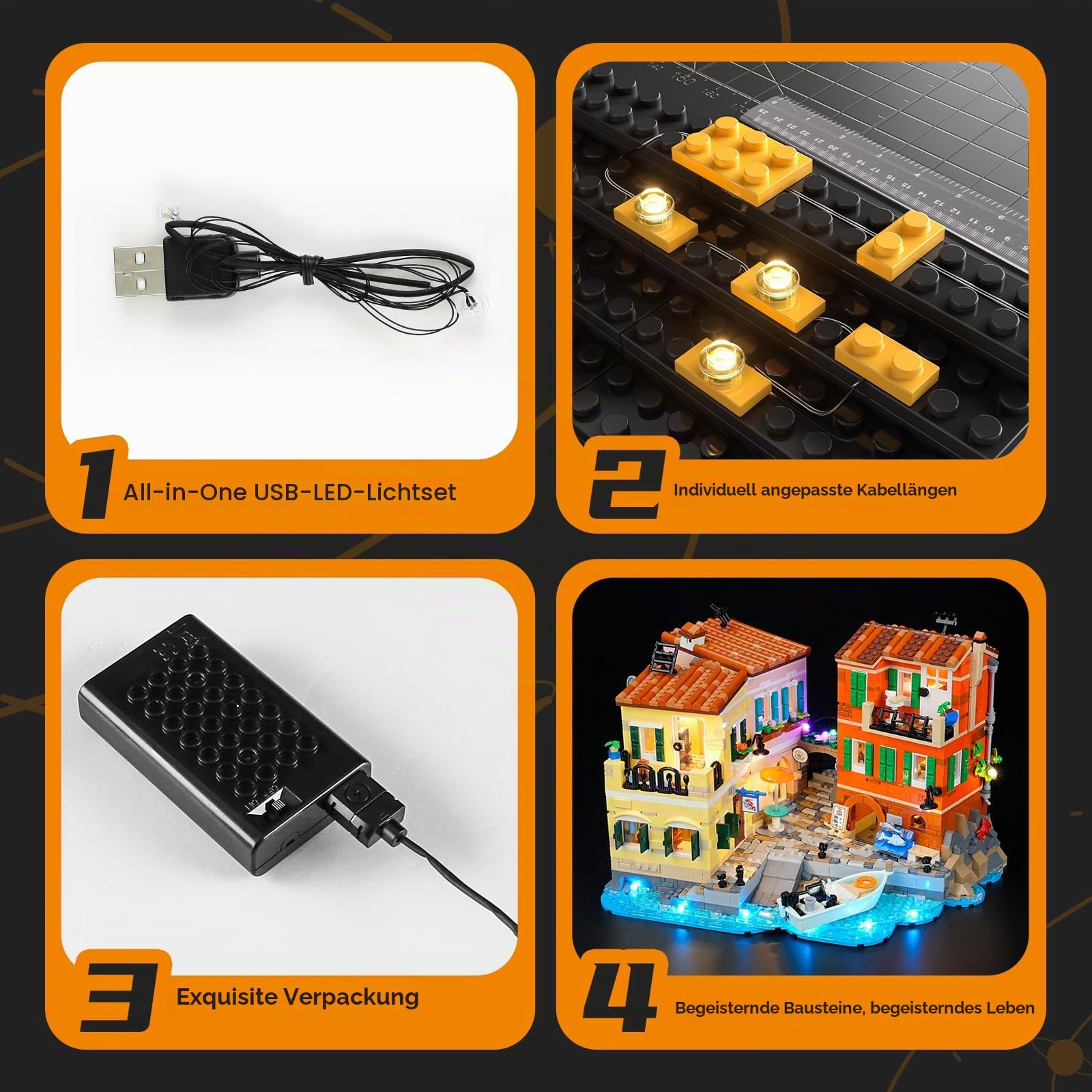LIGHTAILING LED Licht für LEGO 21359 Die Italienische Riviera