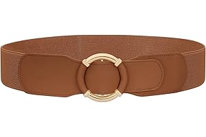 Women's Wide Waist Belt - Stretchy Elastic Vintage Belt for Dresses