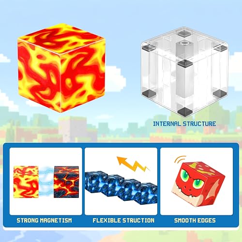COOLJOYA Magnetic Blocks-150 PCS Magnetic Building Blocks Toys, Stowable - 2