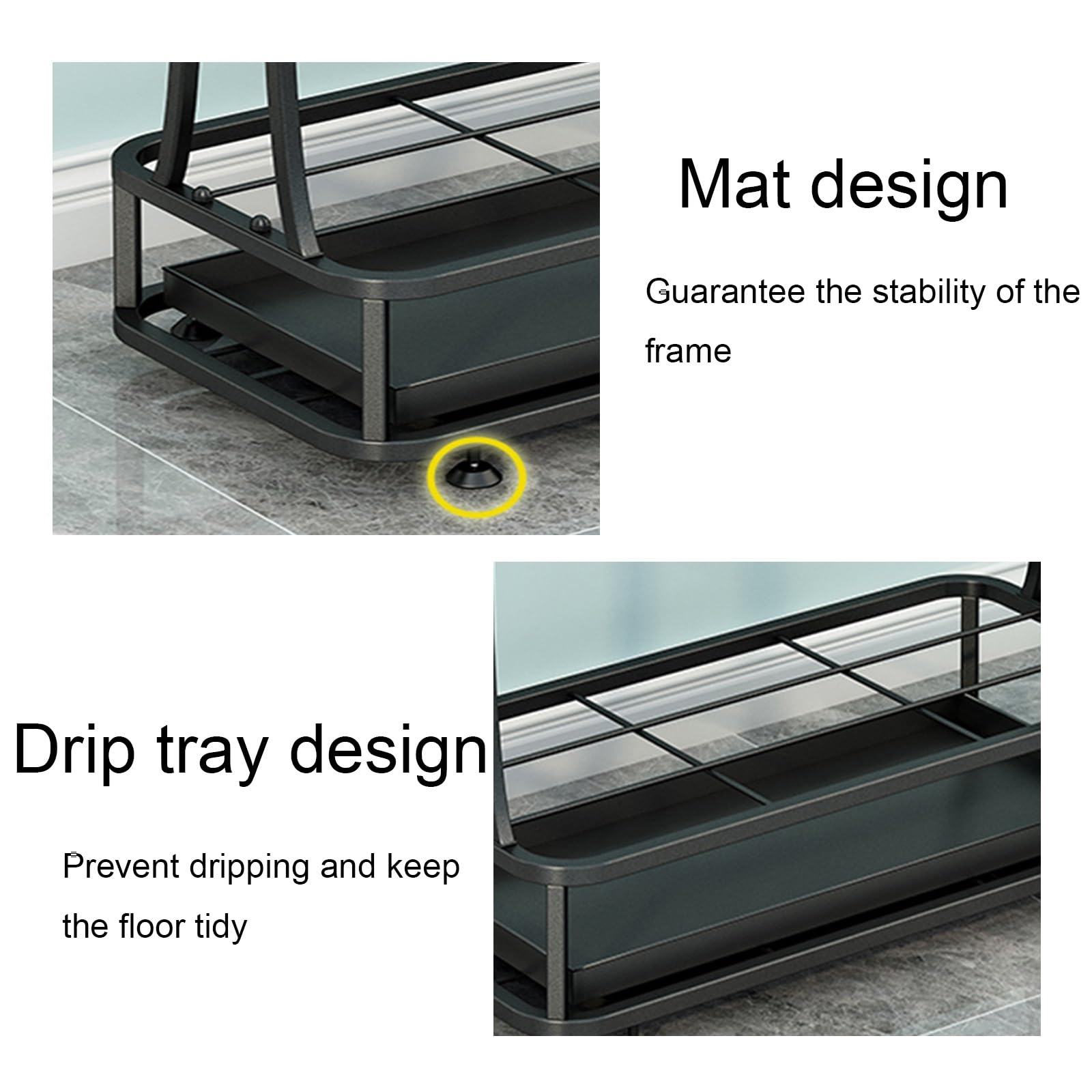 Umbrella Stand, 21Slots and 24 Hooks, Umbrella Holder with