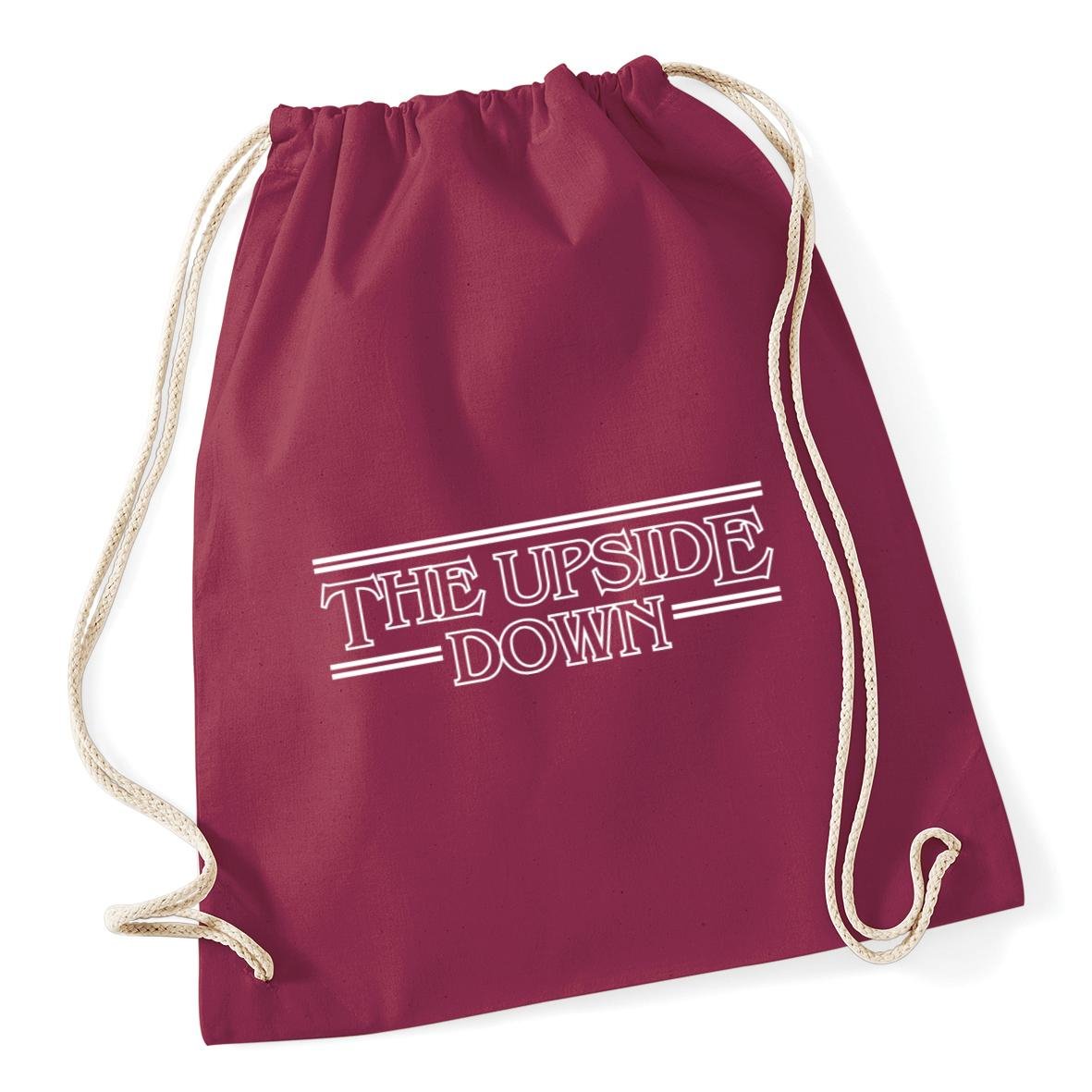 Hippowarehouse The Upside Down Drawstring Cotton School Gym Bag 37cm x 46cm, 12 litres