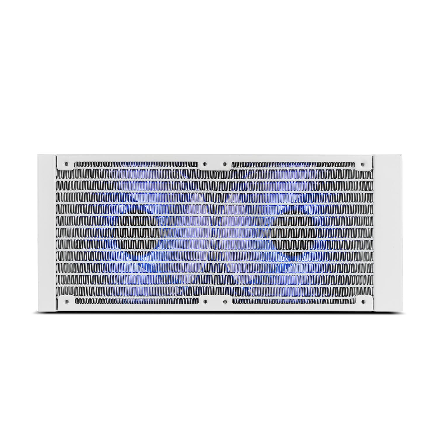 NOX XTREME PRODUCTS X-240 LCD WHITE - Raffreddamento a liquido ARGB con display LCD personalizzabile, Intel e AMD, 2 ventole da 120 mm, controllo PWM, pompa in rame, doppio radiatore alluminio, bianco