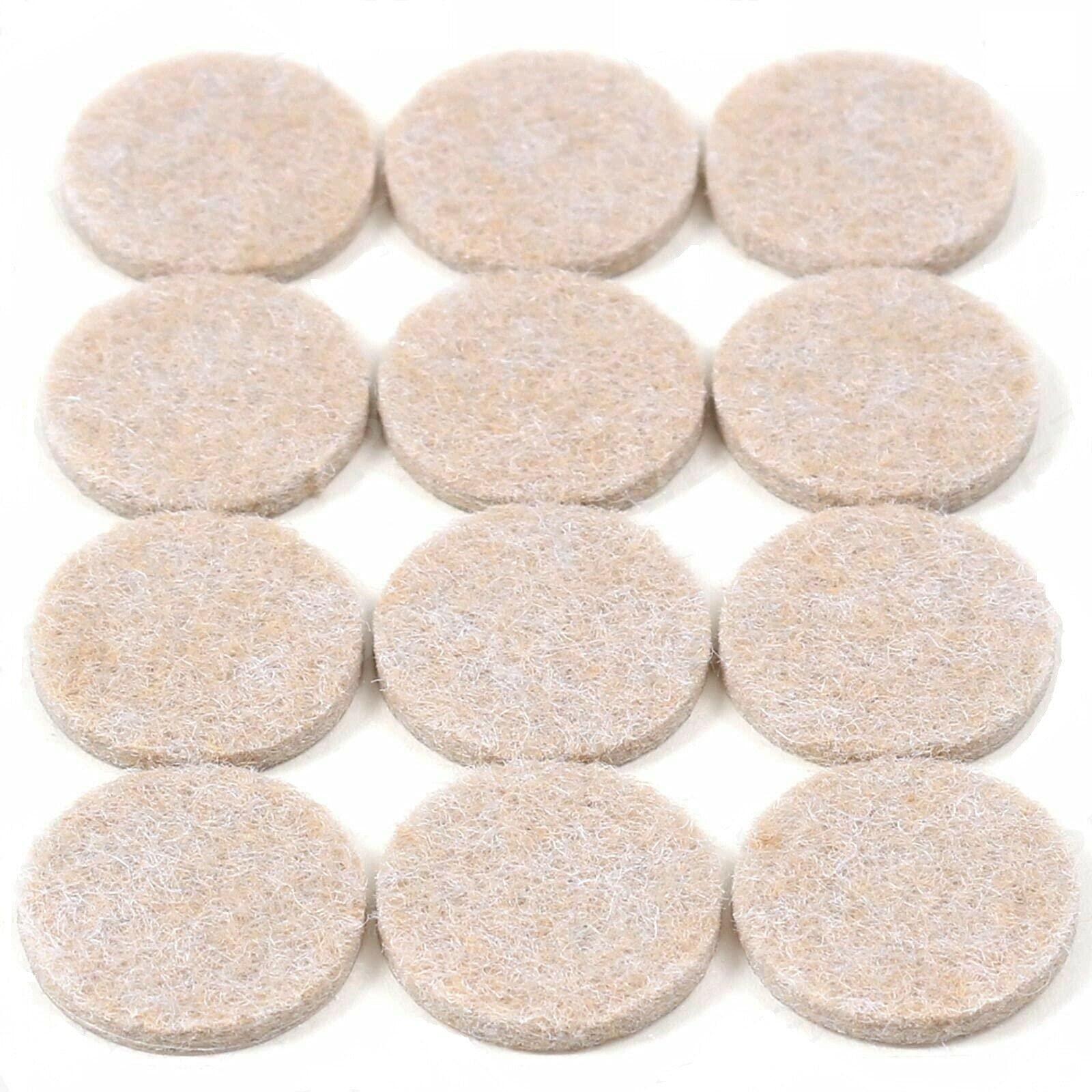 SISI UK® Self Adhesive Round Furniture Felt Protector Pads 25mm Diameter Pack of 24