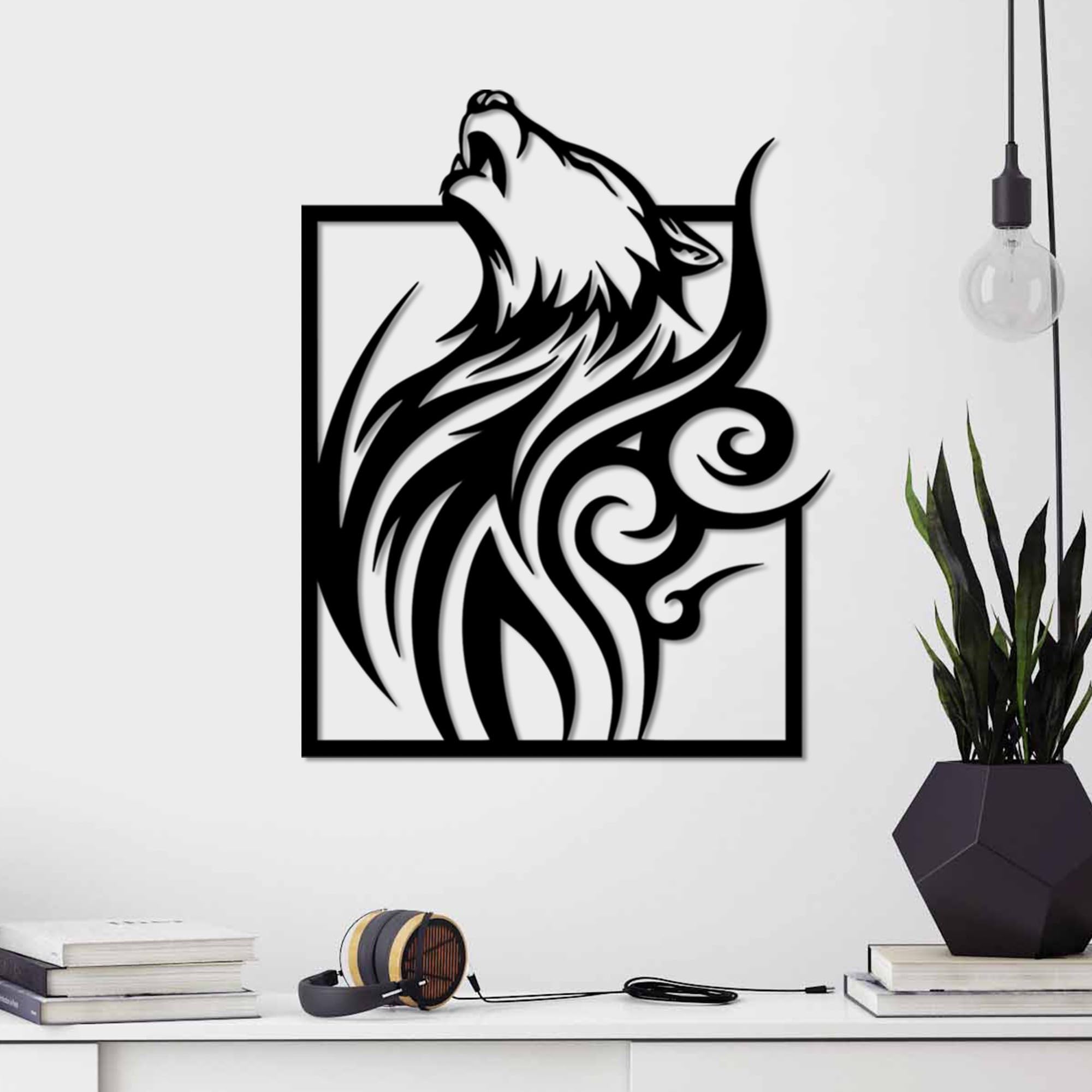 Accessoire mural décoratif en métal léger pour habiller un mur blanc sans l'abîmer