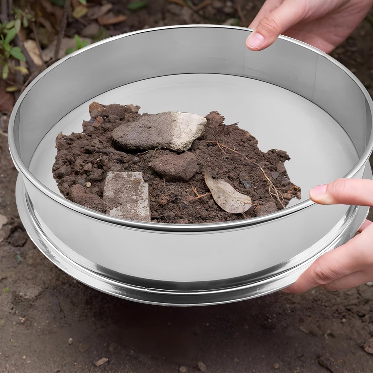 Flour Sifter, Kitchen Spice And Sugar Sifting Perfect For, Baking Fine Mesh Sieve, 12 Inch Stainless Steel, 100 High-Density Mesh