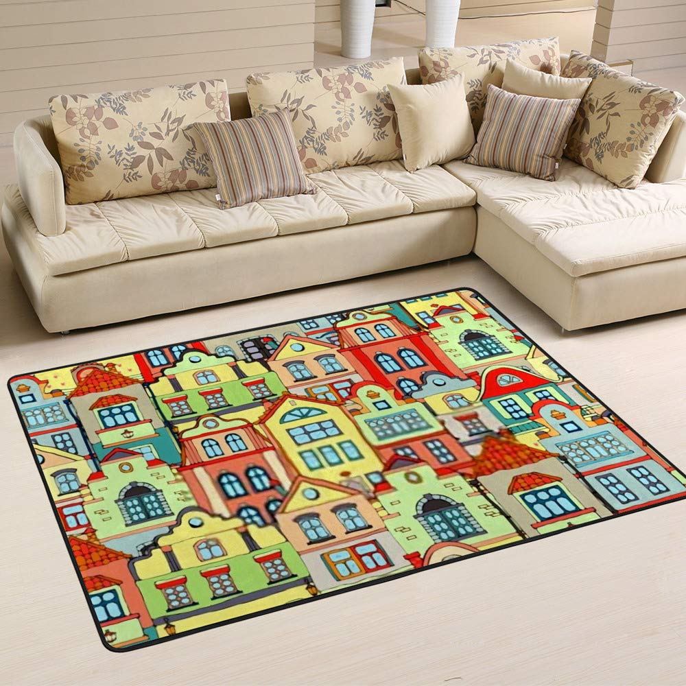 Tapis coloré en polaire anti-boulochage pour éviter les peluches au salon
