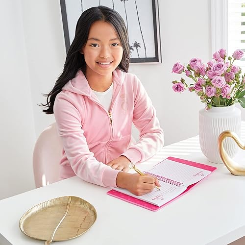 Miniatura 7 de Juicy Couture: Princess Of Everything - Juego de diario y bolígrafo con purpurina, rosa y dorado, hazlo real, adolescentes y niñas, diario a la moda