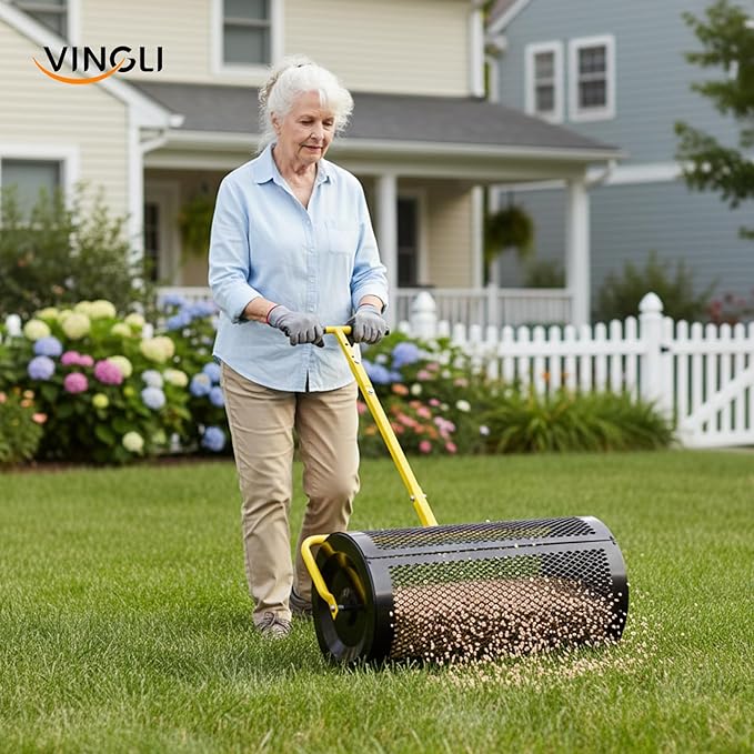 VINGLI Esparcidor de Compost 30 pulgadas con Manija Ajustable miniatura 2