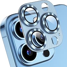 Korecase 2 Pack Sierra Blue Camera Lens Protector for iPhone 13 Pro/13 Pro Max, Whole Piece 9H Tempered Glass, Anti-Scratch Dustproof Full Coverage Anti Glare Case Friendly