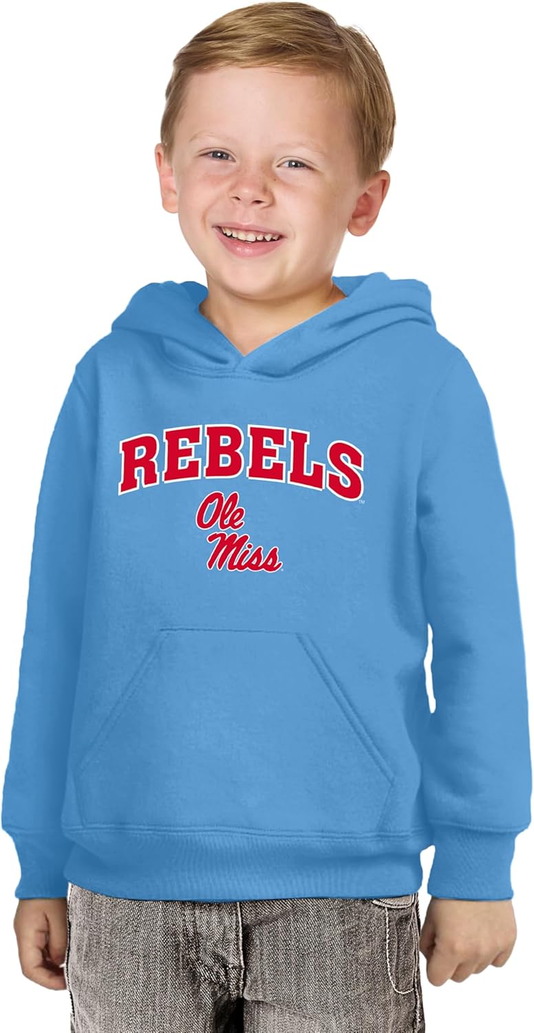Little King NCAA Toddler Boys Arch Logo Hoodie Sweatshirt-Dual Blend-Sizes 2T 3T 4T 5T(YXS)