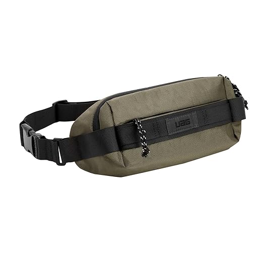 URBAN ARMOR GEAR UAG Ration Hip Pack Rugged Durable Weather Resistant Adjustable Strap Sling Cross Body Shoulder Bag/Waist Bag Travel Hiking Lightweight Crossbody Multipurpose Bag, Olive