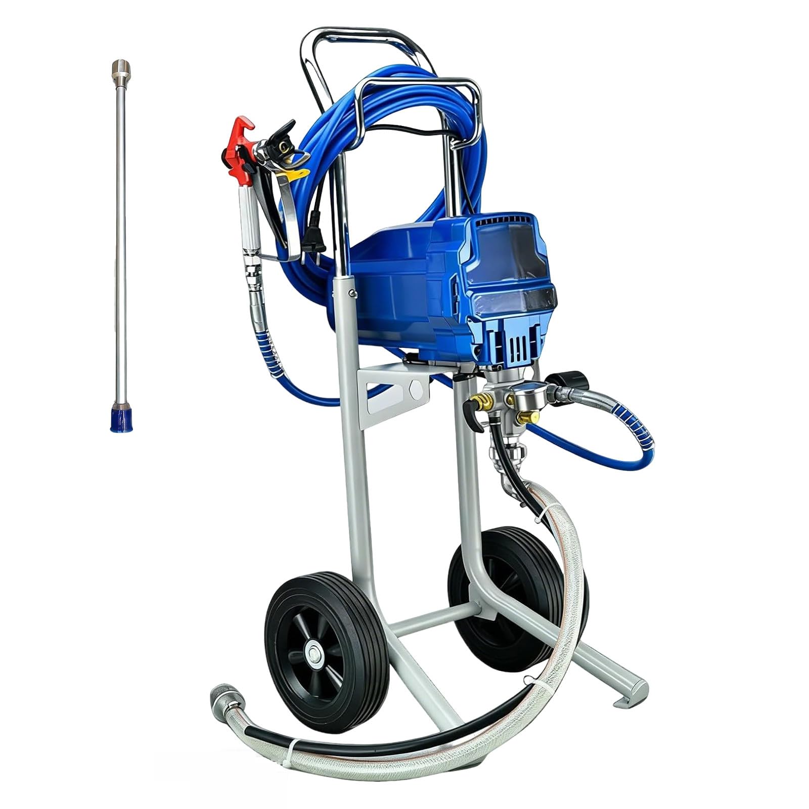 Maszyna do Malowania Natryskowego Airless 3300 PSI Mniej Rozprysku 5m/200in Wąż 30cm/11.81in Przedłużka do Elewacji Ogrodzeń