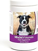Vista 200 de Healthy Breeds Bulldog Multivitamínico Masticable Suave para Perros 180 Recuento