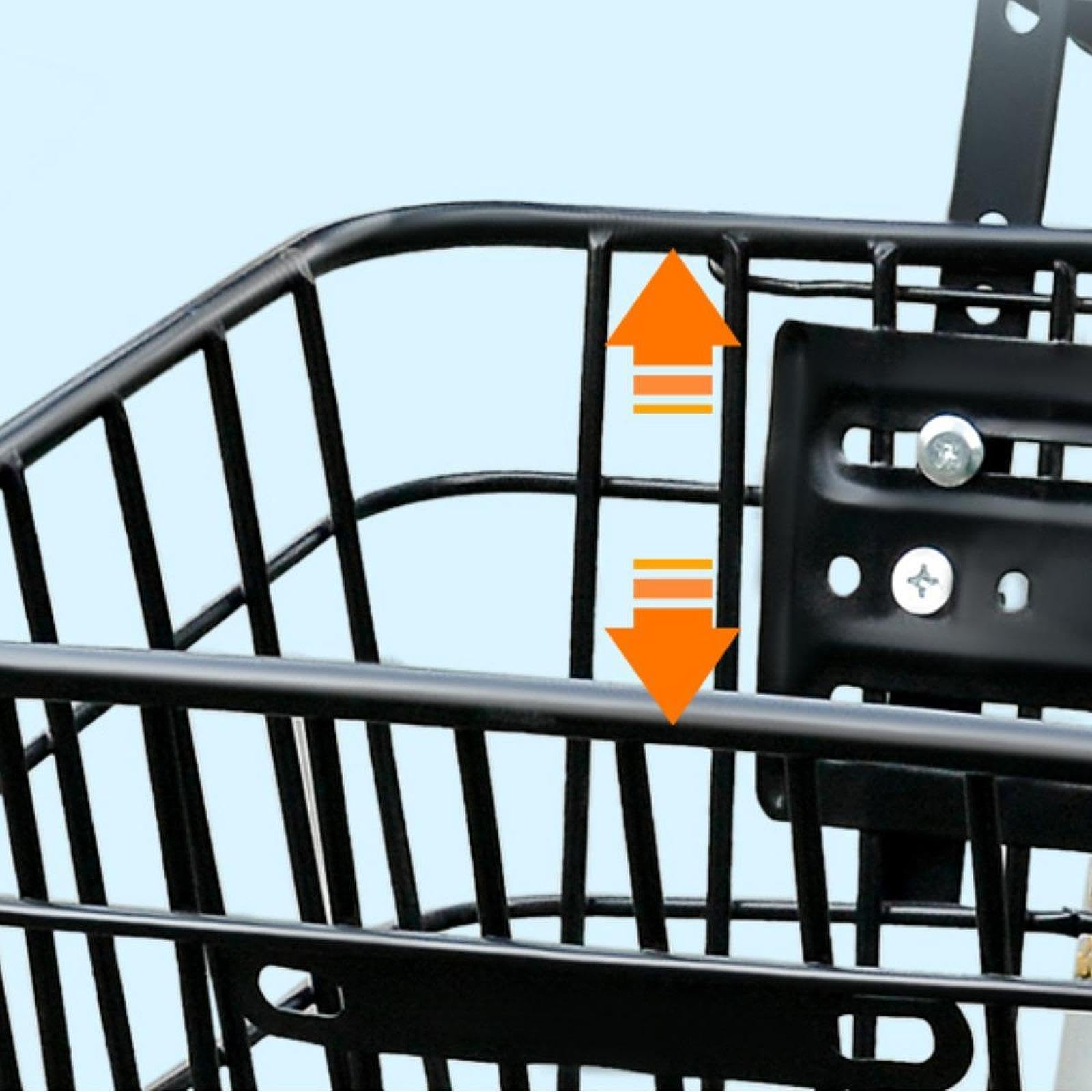 Yiju Kids Bike Basket Front Decoration Storage Easy Install Portable Front Handlebar Basket for Boys Girls Parks Biking Accessory, Without lid