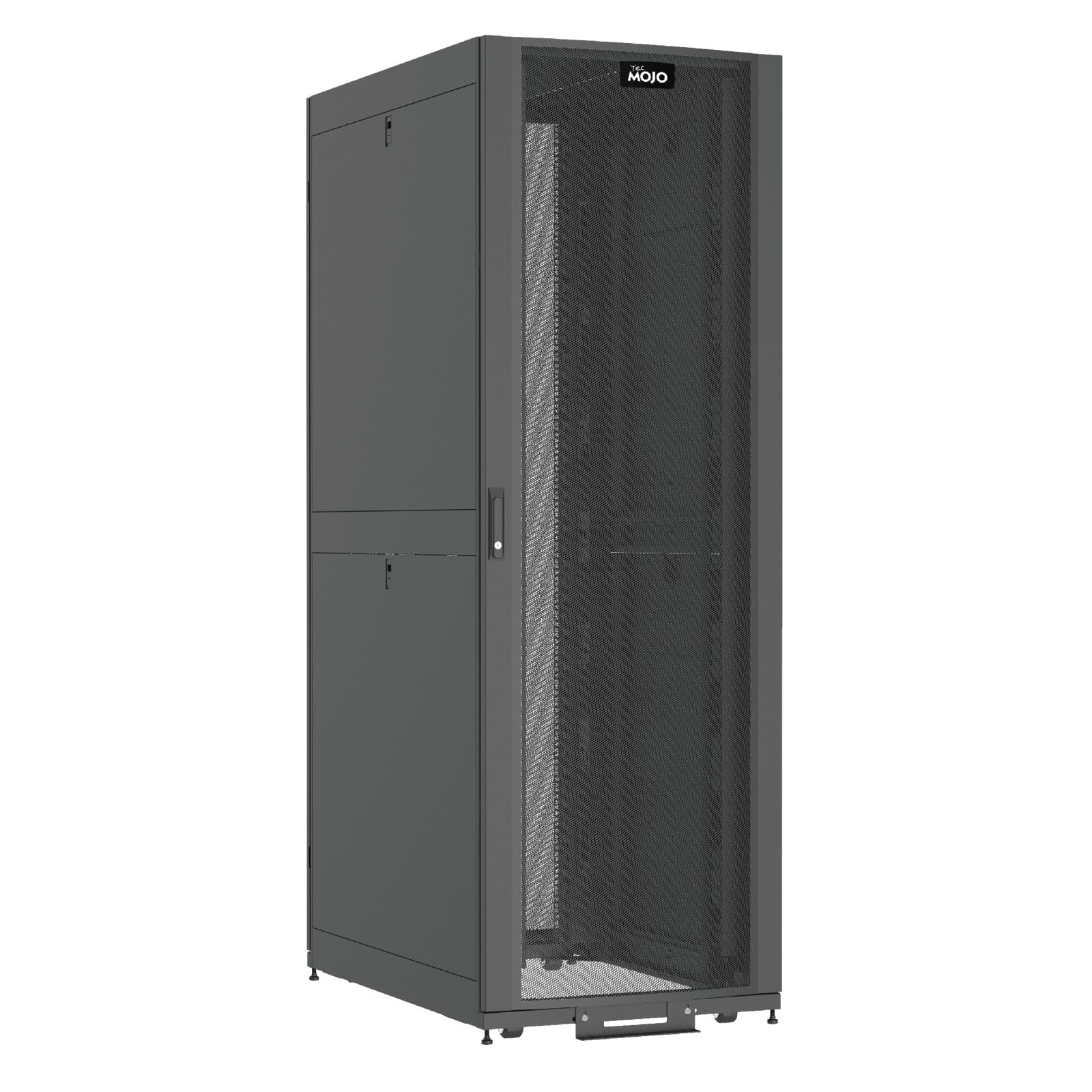 Tecmojo 48U Server Rack Cabinet - PRE-Assembled 32inch Width 48inch Depth IT Network Equipment Cabinet Rack Enclosure with Casters - 3000lbs Weight Capacity,Black